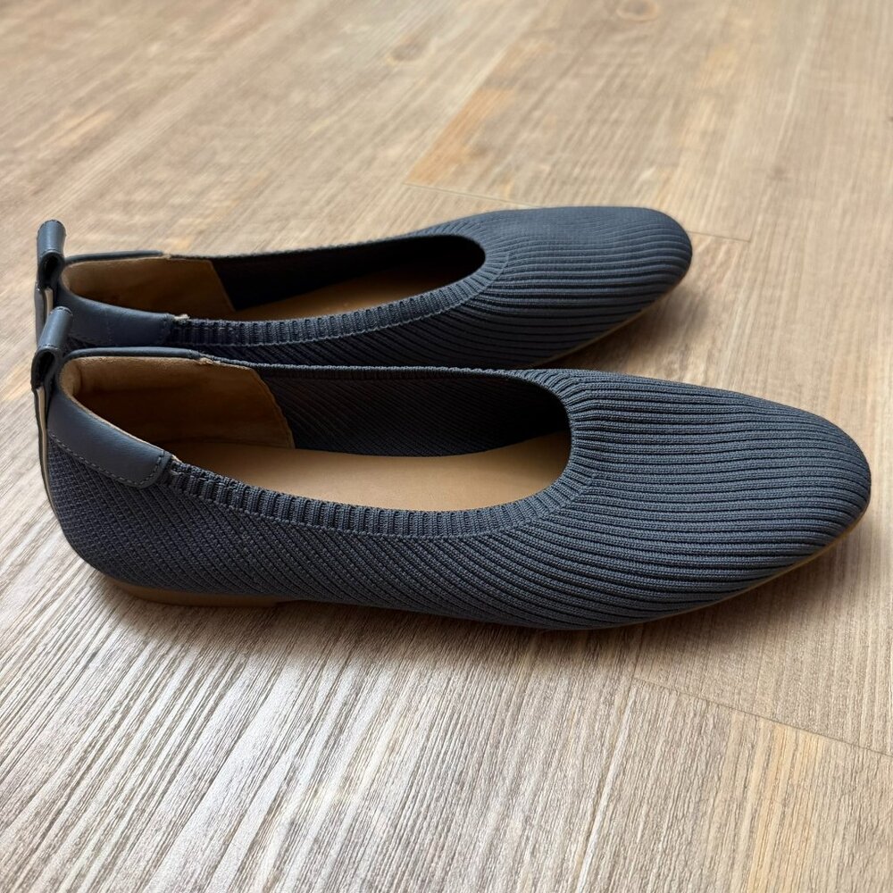 NWOT! Everlane Gray Charcoal Knit Career Slipon Size 7.5